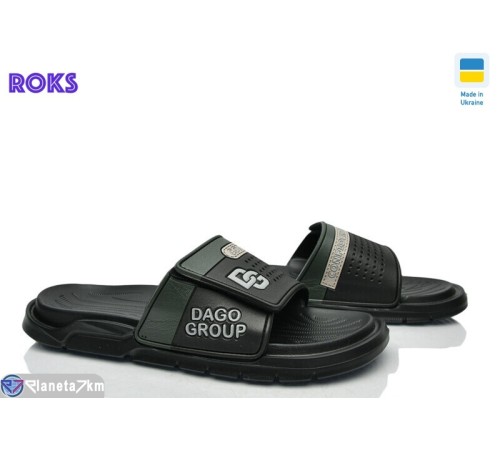 Шлепки чоловічі на літо (8 пар р.41-45) чорний  "Roks"