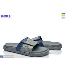 Шлепки чоловічі на літо (8 пар р.41-45) сірий  "Roks"