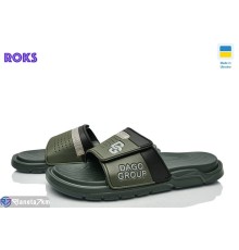 Шлепки чоловічі на літо (8 пар р.41-45) хакі  "Roks"