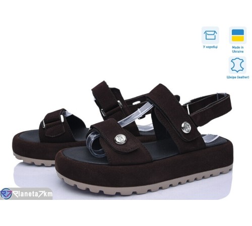 Босоніжки жіночі на літо (6 пар р.36-40) коричневий  "Linda"