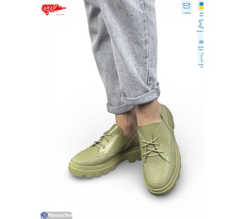 Туфлі жіночі на літо (6 пар р.36-40) зелений  "ARTO"