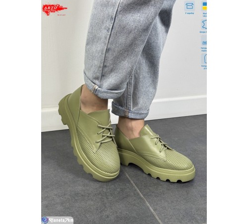 Туфлі жіночі на літо (6 пар р.36-40) зелений  "ARTO"