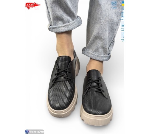 Туфлі жіночі на літо (6 пар р.36-40) чорний  "ARTO"