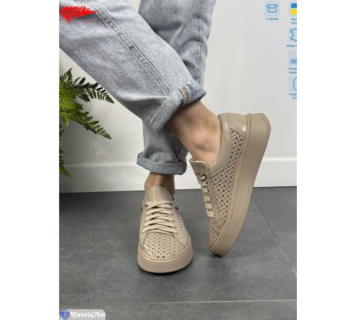 Кросівки жіночі на літо (6 пар р.36-40) бежевий  "ARTO"