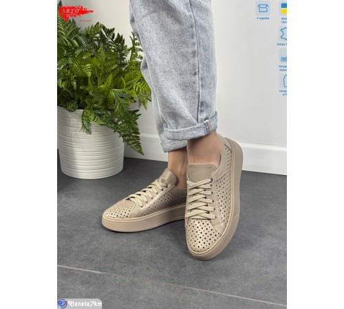 Кросівки жіночі на літо (6 пар р.36-40) бежевий  "ARTO"