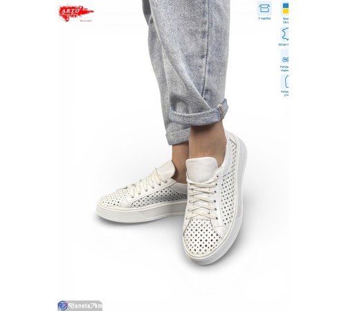 Кросівки жіночі на літо (6 пар р.36-40) білий  "ARTO"