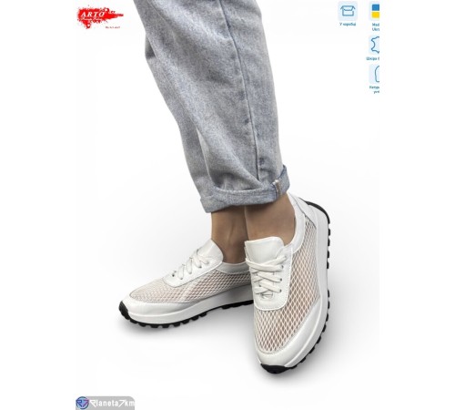 Кросівки жіночі на літо (8 пар р.36-41) білий  "ARTO"