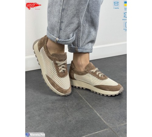 Кросівки жіночі на літо (8 пар р.36-41) коричневий  "ARTO"