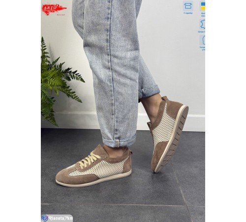 Кросівки жіночі на літо (8 пар р.36-40) коричневий  "ARTO"