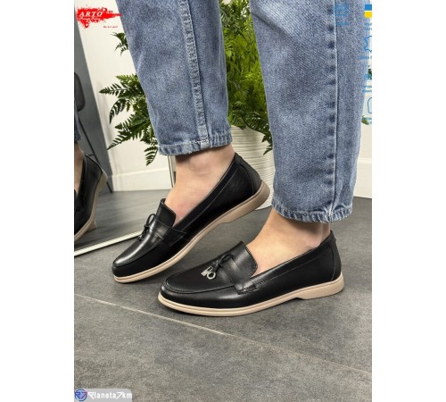 Туфлі жіночі на весну/осінь (8 пар р.36-41) чорний  "ARTO"