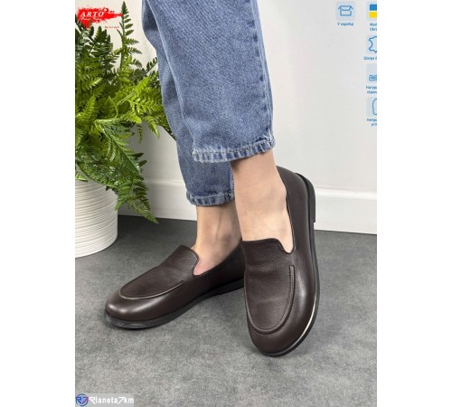 Туфлі жіночі на весну/осінь (8 пар р.36-41) коричневий  "ARTO"