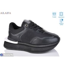 Кросівки жіночі на весну/осінь (8 пар р.36-41) чорний  "Latifa"