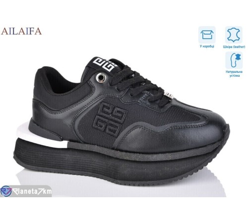 Кросівки жіночі на весну/осінь (8 пар р.36-41) чорний  "Latifa"