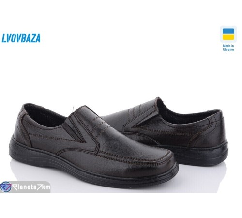 Туфлі чоловічі на весну/осінь (8 пар р.40-45) коричневий  "LEOBAZA"