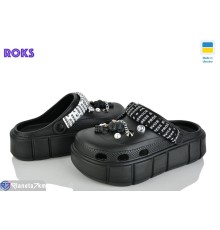 Кроки жіночі на літо (6 пар р.36-40) чорний  "Roks"