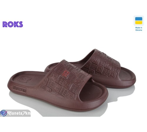 Шлепки жіночі на літо (8 пар р.37-40) коричневий  "Roks"