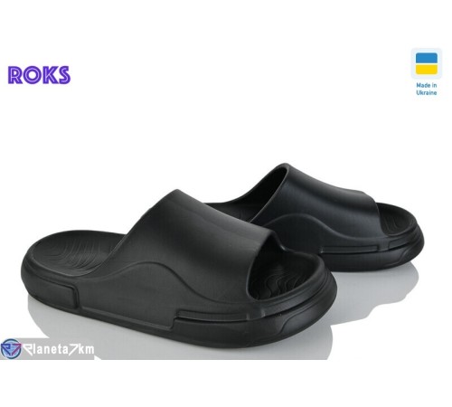 Шлепки чоловічі на літо (8 пар р.41-46) чорний  "Roks"
