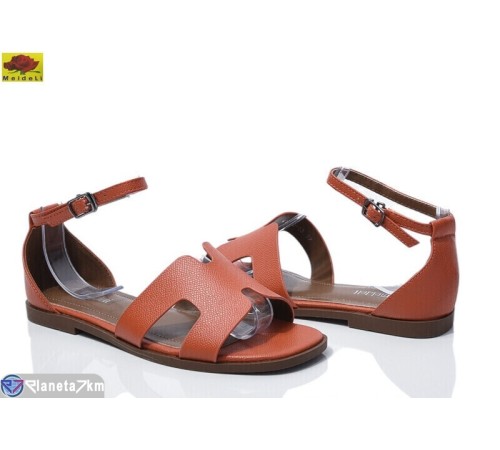 Босоніжки жіночі на літо (8 пар р.36-40) оранжевий  "Mei De Li"