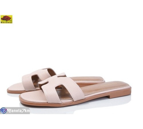 Шлепки жіночі на літо (8 пар р.36-40) рожевий  "Mei De Li"