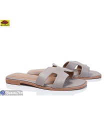 Шлепки жіночі на літо (8 пар р.36-40) сірий  "Mei De Li"