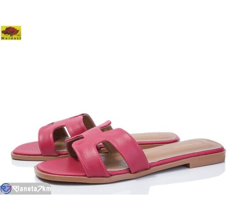 Шлепки жіночі на літо (8 пар р.36-40) рожевий  "Mei De Li"