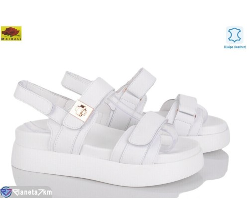 Босоніжки жіночі на літо (8 пар р.36-41) білий  "Mei De Li"