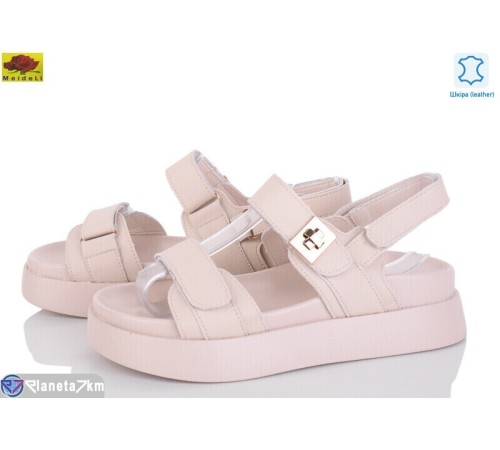 Босоніжки жіночі на літо (8 пар р.36-41) бежевий  "Mei De Li"