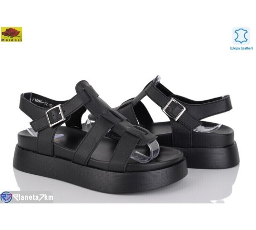 Босоніжки жіночі на літо (8 пар р.36-41) чорний  "Mei De Li"