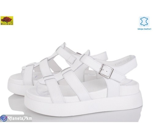 Босоніжки жіночі на літо (8 пар р.36-41) білий  "Mei De Li"