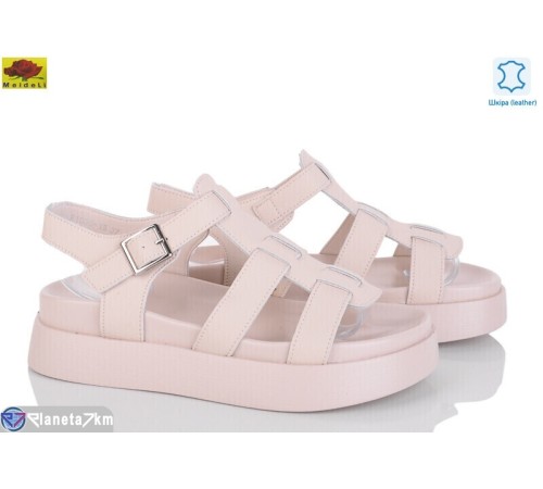 Босоніжки жіночі на літо (8 пар р.36-41) бежевий  "Mei De Li"