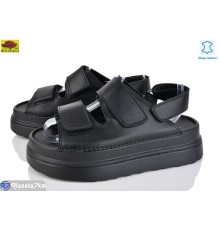 Босоніжки жіночі на літо (8 пар р.36-41) чорний  "Mei De Li"