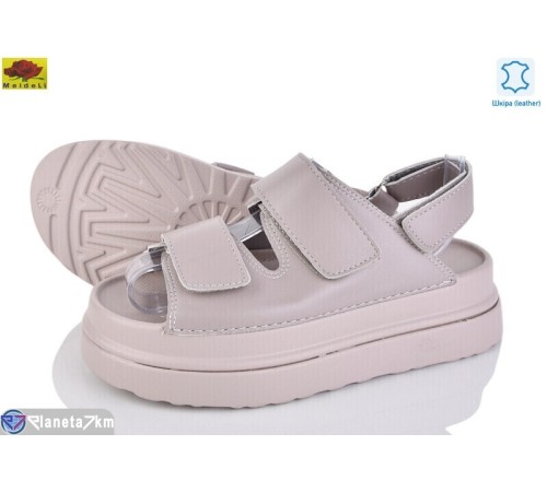 Босоніжки жіночі на літо (8 пар р.36-41) сірий  "Mei De Li"