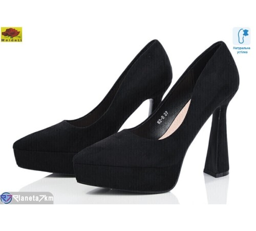 Туфлі жіночі на весну/осінь (6 пар р.35-39) чорний  "Mei De Li"
