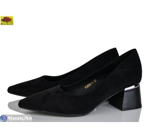 Туфлі жіночі на весну/осінь (6 пар р.36-40) чорний  "Mei De Li"