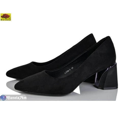 Туфлі жіночі на весну/осінь (6 пар р.36-40) чорний  "Mei De Li"