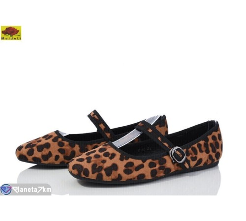 Туфлі жіночі на весну/осінь (8 пар р.36-41) коричневий  "Mei De Li"