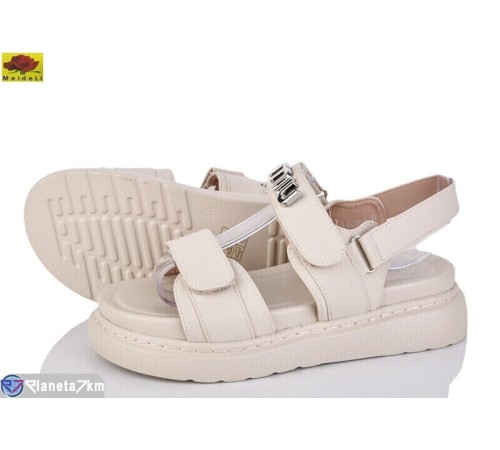 Босоніжки жіночі на літо (8 пар р.36-40) бежевий  "Mei De Li"