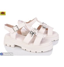 Босоніжки жіночі на літо (8 пар р.36-41) бежевий  "Mei De Li"