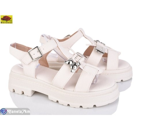 Босоніжки жіночі на літо (8 пар р.36-41) бежевий  "Mei De Li"