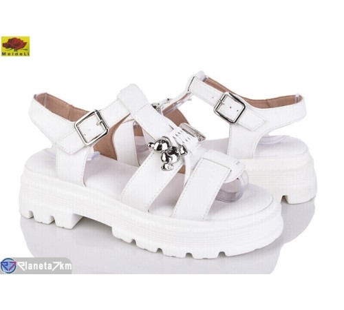 Босоніжки жіночі на літо (8 пар р.36-41) білий  "Mei De Li"