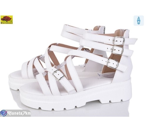 Босоніжки жіночі на літо (8 пар р.36-40) білий  "Mei De Li"