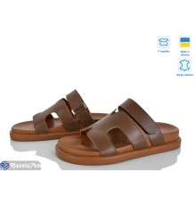 Шлепки жіночі на літо (6 пар р.36-40) коричневий  "Linda"