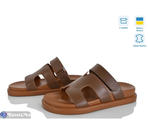 Шлепки жіночі на літо (6 пар р.36-40) коричневий  "Linda"