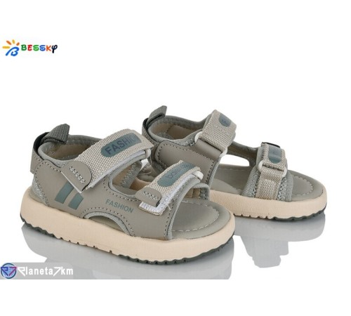Сандалі дитячі на літо (8 пар р.22-26) сірий  "Bessky-Kellaifeng"