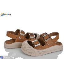 Дитячі босоніжки на літо (8 пар р.22-26) коричневий  "Bessky-Kellaifeng"