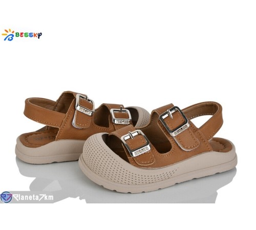 Дитячі босоніжки на літо (8 пар р.22-26) коричневий  "Bessky-Kellaifeng"