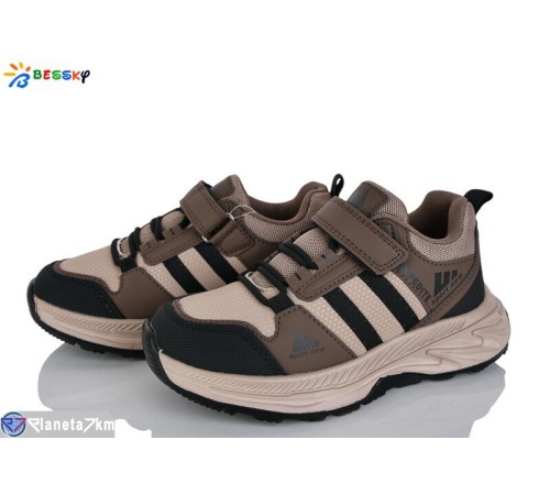 Дитячі кросівки на весну/осінь (8 пар р.32-37) коричневий  "Bessky-Kellaifeng"