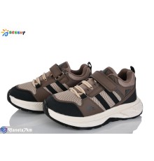 Дитячі кросівки на весну/осінь (8 пар р.32-37) коричневий  "Bessky-Kellaifeng"