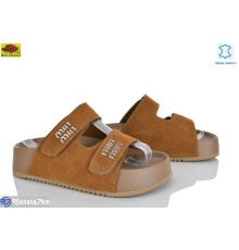 Шлепки жіночі на літо (8 пар р.36-41) коричневий  "Mei De Li"