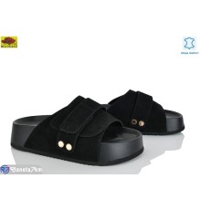 Шлепки жіночі на літо (8 пар р.36-41) чорний  "Mei De Li"